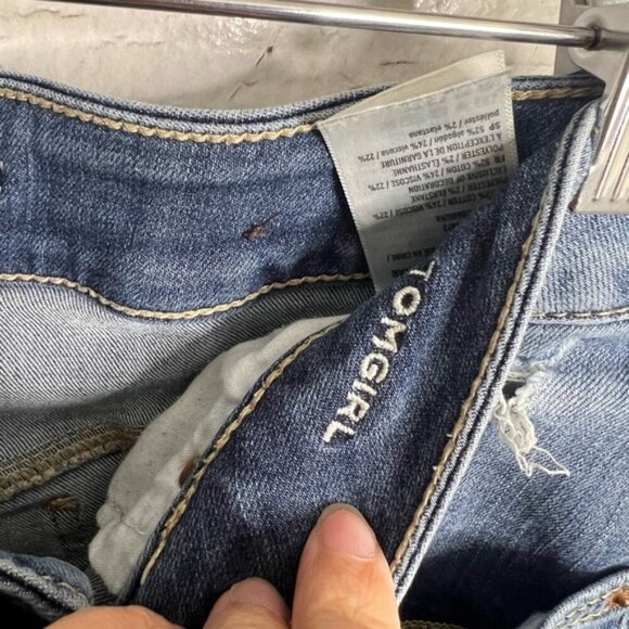 American Eagle Outfitters Blue Boyfriend tomgirl Jeans Distressed Style - Picture 4 of 7